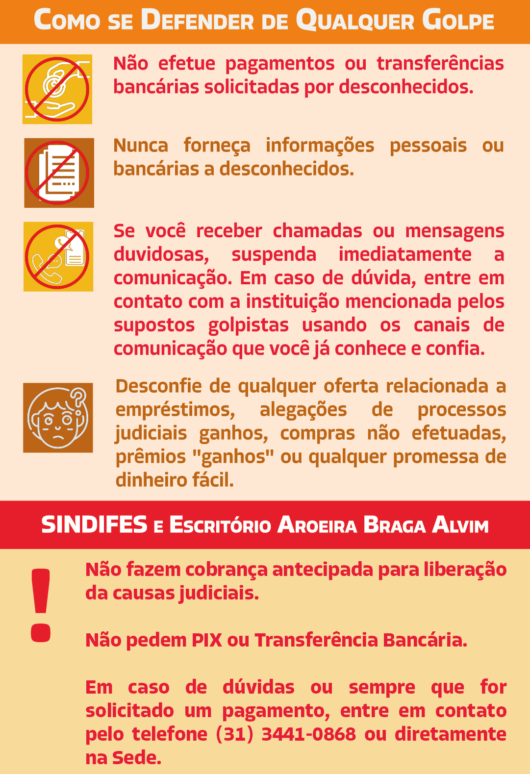 Atenção! Cuidado com os Golpes 8