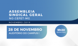 SINDIFES convoca TAE do CEFET-MG para Assembleia nesta quinta, 28, no Campus I, em Belo Horizonte 2 SINDIFES convoca TAE do CEFET-MG para Assembleia nesta quinta, 28, no Campus I, em Belo Horizonte 2