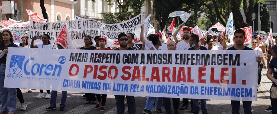 Enfermagem vai às ruas para exigir pagamento do Piso Salarial Nacional 1