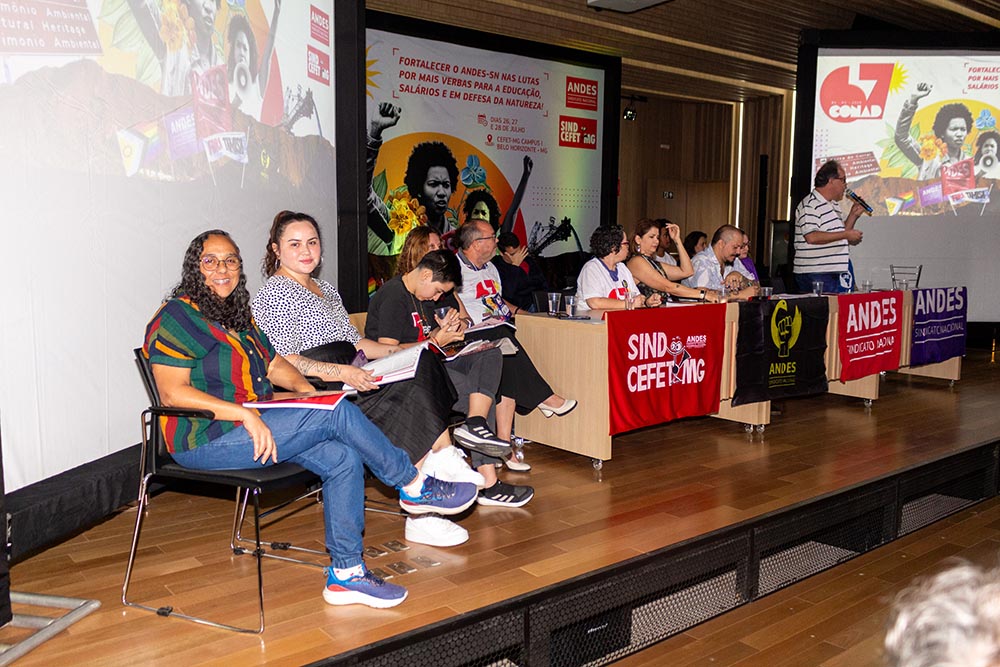 Cristina del Papa, coordenadora geral do SINDIFES e da FASUBRA, participa de abertura do 67º Congresso do ANDES, em Belo Horizonte 1